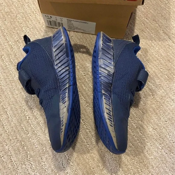 Genuine Reebok Flashfilm Runner Sneakers Gym Shoes Kids Size Y11.5 - Picture 3 of 5